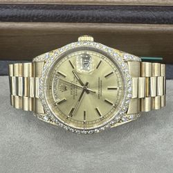 Rolex Day-Date “President” 18238 (1991) – 18K Yellow Gold, Original Box & Papers