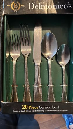 20 piece service for four silverware