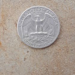 Currency 1/4 of dollar 1965