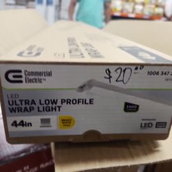 Commercial Electric
1-Pack 44 in. 3400 Lumens Easy Install LED Wraparound Light Fixture 120V Bright White 4000K Garage Lighting Closet Light