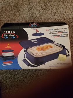 Pyrex Portable 5 pieces hot & cold carrier