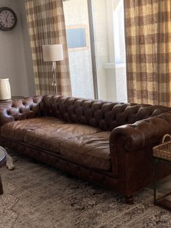 Restoration Hardware Leather Couch 2000.