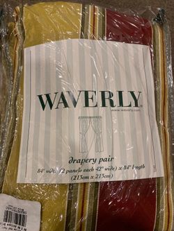 Waverly drapery pair two packets -new sealed