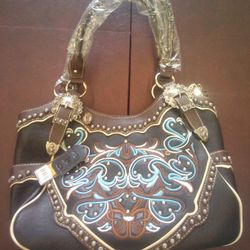 Brand New Ladies  Leather Western Purse