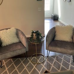 2 Plush Chairs