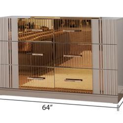 Lorenza Dresser Riversand With Golden Accent. Westside