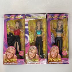 *Reduced**Britney Spears Video Performance Collection Set Of 3 Barbie Size 