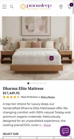Luxury Dharma king mattress with cover