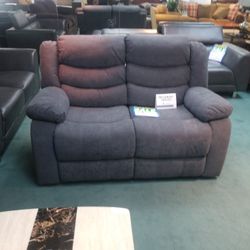 Gray Recliner Loveseat
