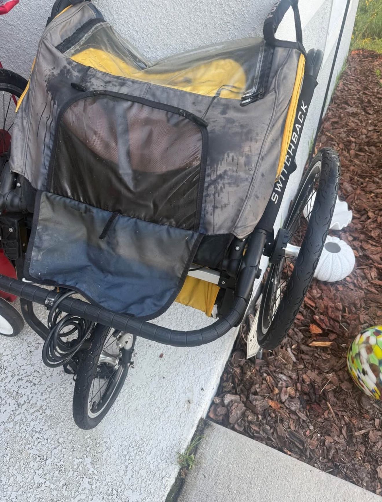 Bike Stroller Cart Pull Behind Kids 