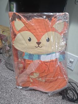 Fox Pinata Include Stick Blindfold Confetti Woodland Fox Themed Birthday Party