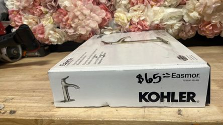 KOHLER Easmor Single-Handle Single Hole Bathroom Faucet in Vibrant Brushed Nickel