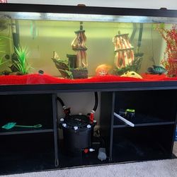 125 Gallon Aquarium with stand and New filter Thumbnail