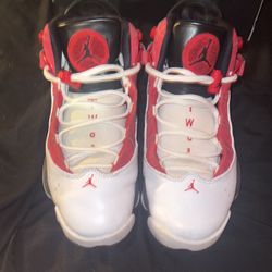 Jordan 6 rings Red and white Shoes Size 8