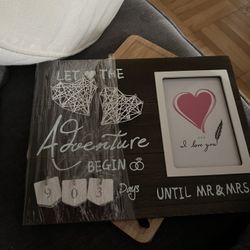 Wedding Countdown Frame - Brand New 