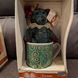 Antique Teddy In Mug