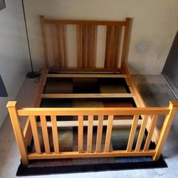 Bed Full Size Solid Wood
