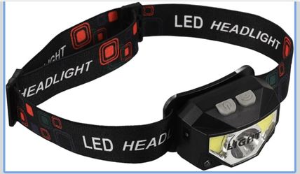 VANZACK Rechargeable Led Headlamp with Wide View & USB Fast Charging Comfortable Headband for Camping Running Fishing Hiking Outdoor Activities