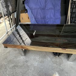 Vintage Brown Nice And Heavy Glass Cover On The Top