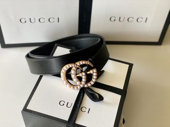 NWT Gucci Pearl Belt Designer Logo Size 90”36”