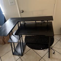 Gaming Desk And Newer Computer Chair 