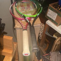 Two Wilson Tennis Rackets 