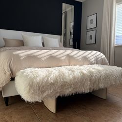 Zgallerie Micah Bench in Ivory - Brand New. Retails for $630