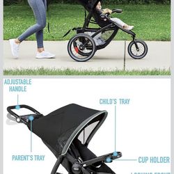 Graco FastAction Jogger LX Stroller – Good Condition, One-Hand Fold, Car Seat Compati:  • In good, clean condition  • Smooth wheels, brakes work great