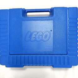 LEGO Vintage 1985 Blue Plastic Carrying Case Storage Case Made In USA