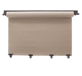 Wall-Mounted Paper Roll Holder with Clips