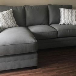 Gray Sofa with Chaise