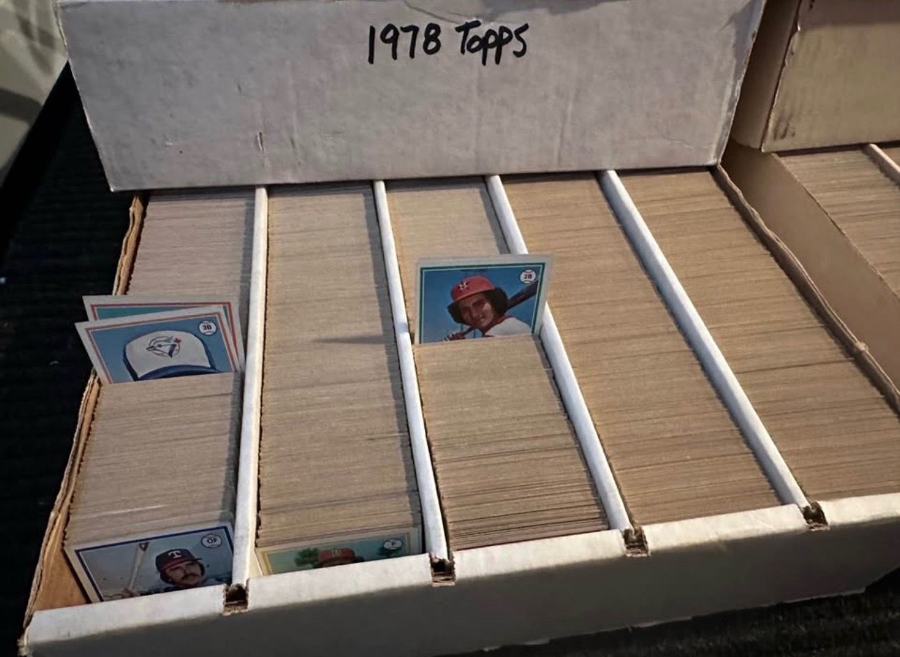 5000 ct. five row box of vintage 1978 Topps baseball cards