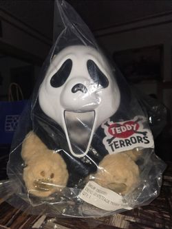 Ghostface scream Teddy Terror Plush spirit of halloween
