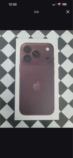 AVAILABLE NOW! - BURGUNDY APPLE 18 Pro & Pro Max SERIES UNLOCKED - 5 DOLLARS DOWN NO CREDIT NEEDED!