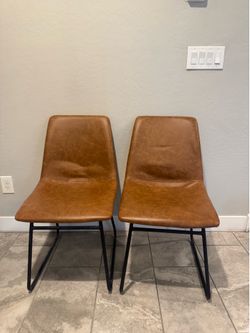 Faux Leather Chairs
