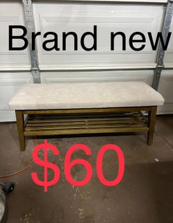 Bench With Bottom Shelf