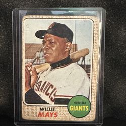 Topps 1968 Willie Mays HOF’er