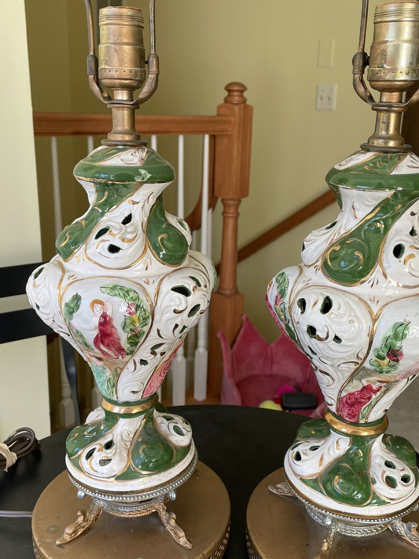 Matching Italian Lantern Lamps