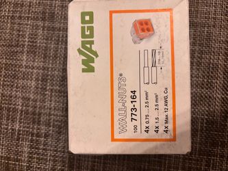 WAGO 773-164 Wire Connectors – 6 Boxes / 600 Total – NEW