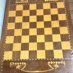 Vintage Chessboard has Music Box Built In 