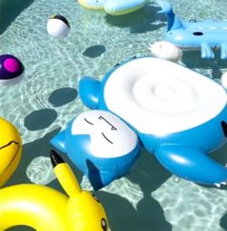 Pokemon Sunset Snorlax Pool Float