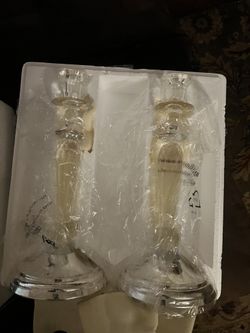 Candle Holders- Glass-2 New And Never Used Still In Box