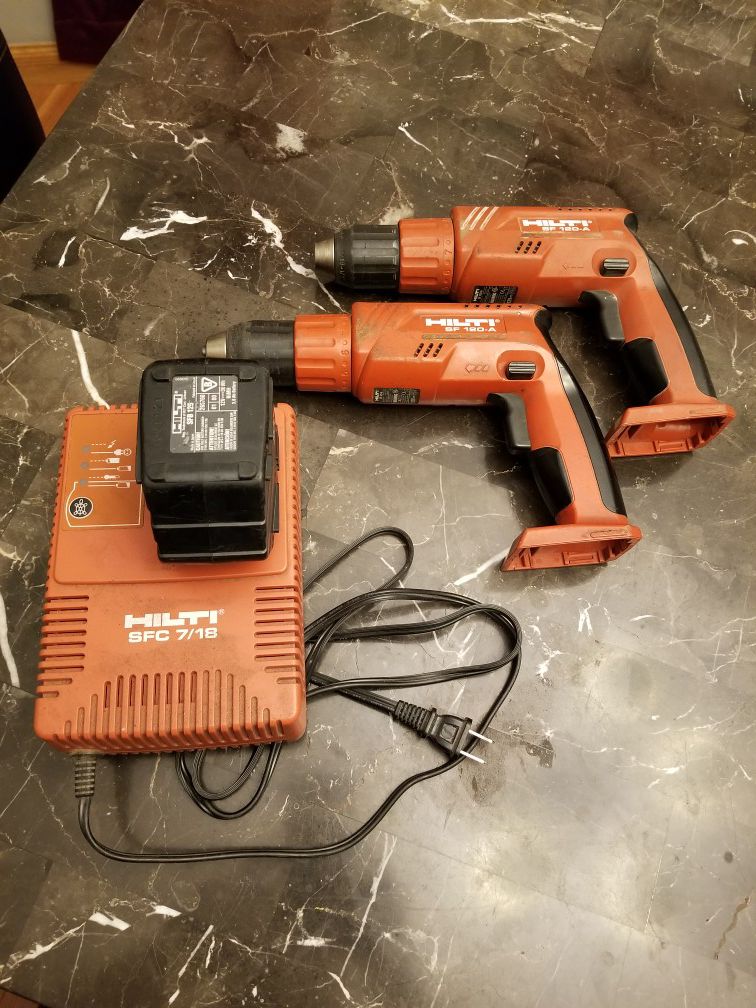 Drill set 2 guns 1 battery and charger works great