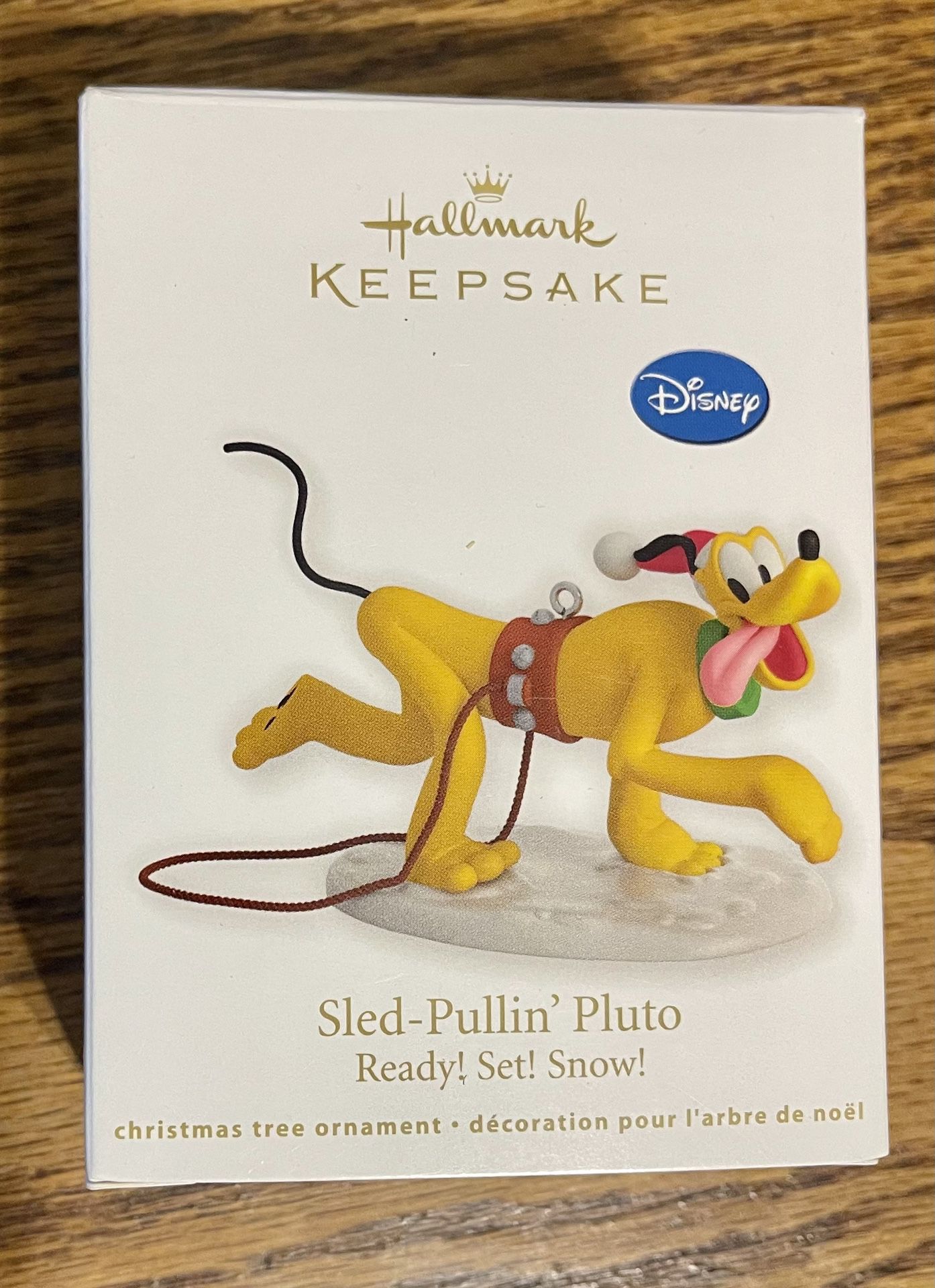 Hallmark 2012 Keepsake Ornament Sled Pullin Pluto Ready! Set! Snow! Disney