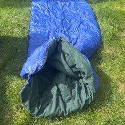 Adult Camping Sleeping Bag Blue Color 