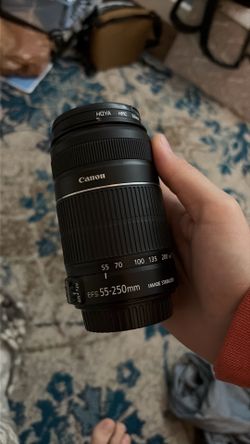 Canon EF-S 55-250 Lens With Box and UV Filter