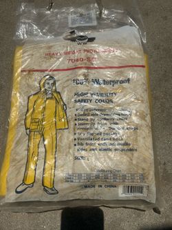 Heavy weight PVC raincoat