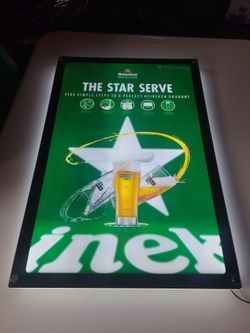 Heineken neon sign