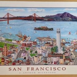 Numbered San Francisco Art Print By J. Arthur Milestone