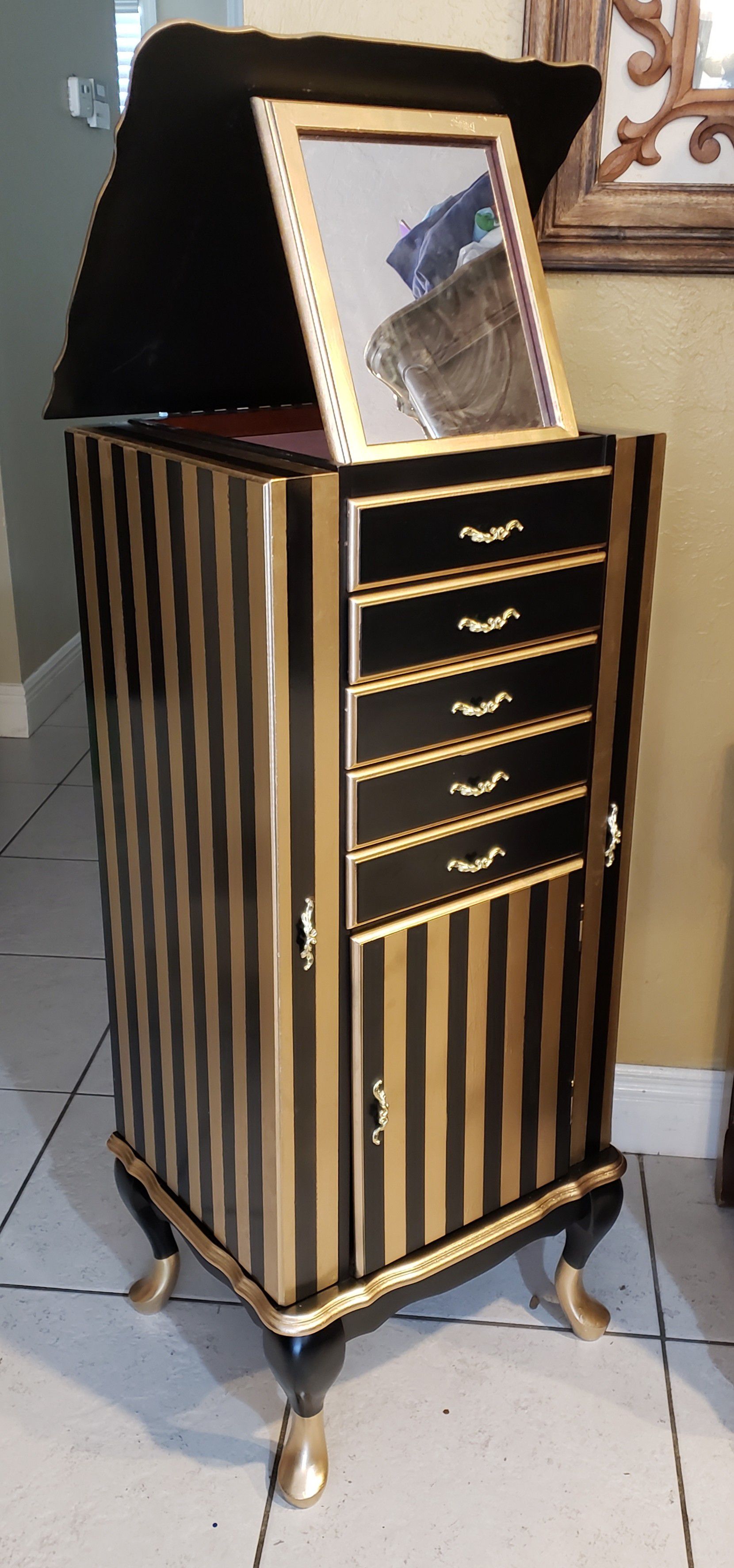 This Black and Gold beauty, Jewerly armoire!